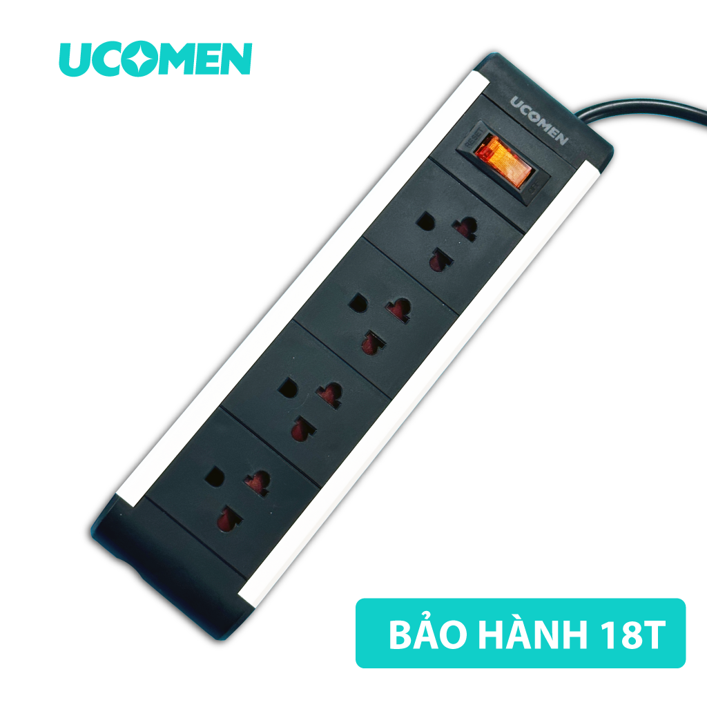 Ổ Cắm Điện Cao Cấp An Toàn chống quá tải Ucomen - PMS-VN2-04KSG