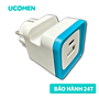 Ổ cắm sạc du lịch Ucomen PA-GEA-01SU2 dạng vuông 1 cổng usb 1 cổng type-c